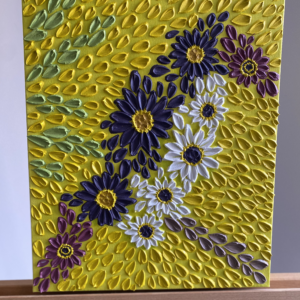Violet Starling original floral artwork for sale, Perth, Australia
