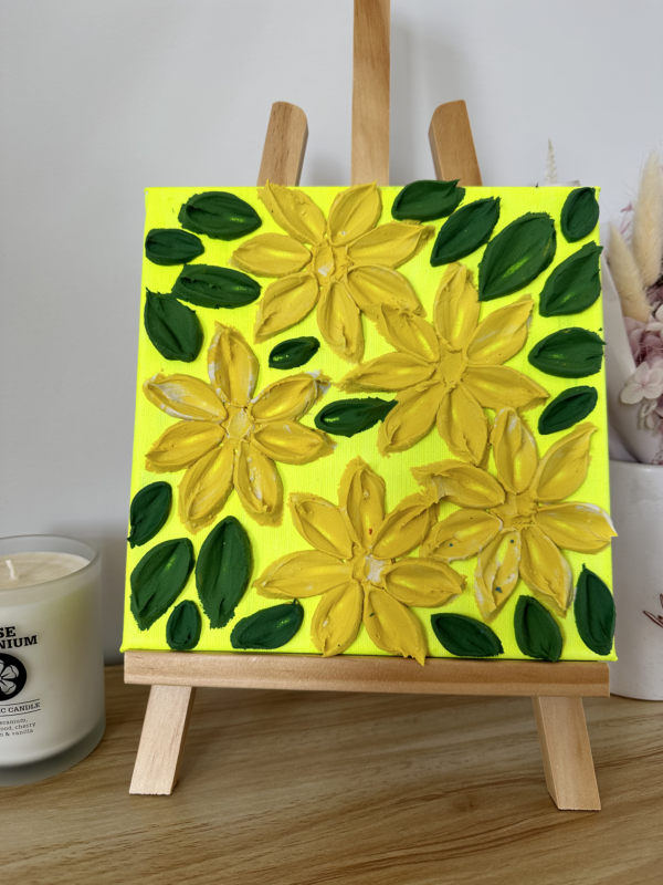 Cosmos Apricot Lemonade textured art for sale