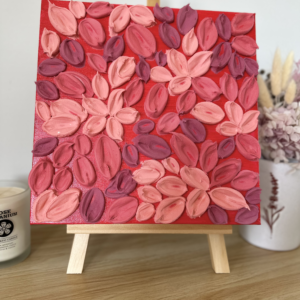 Red Rose textured art for sale, Perth, Australia