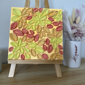 Yellow Lollies acrylic art for sale, Perth, Australia